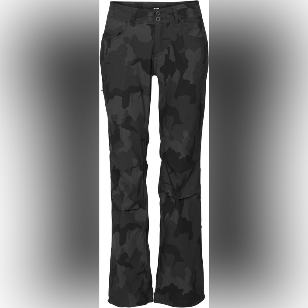NWT PrAna Halle II Black Camo Performance Pants